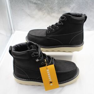 NEW Eurostar Tito Men's 7.5 Black Moc Toe Wedge Sole Work Boots